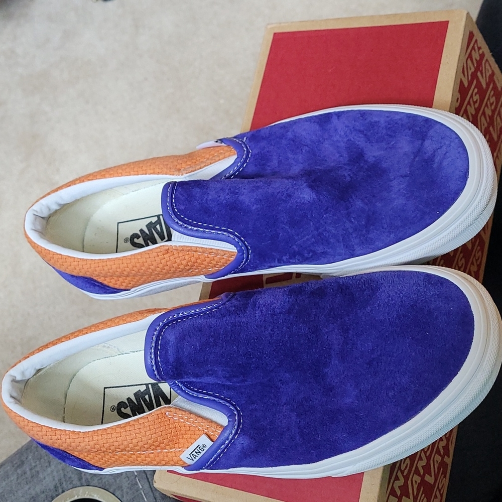 VANS CLASSIC SLIP-ON P&C ROYAL BLUE/APRICOT BUFF M